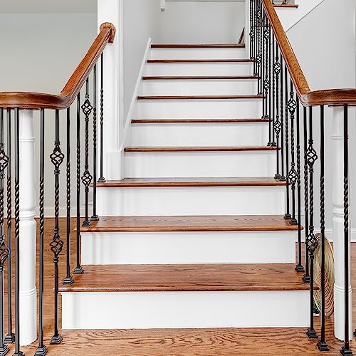 QUARKZMAN Selbstklebend Treppenaufkleber 6Stk Abziehen und Aufkleben Weiß | Vinyl Treppe Aufkleber für Treppenstufen Zuhause Badezimmer Boden Dekoration