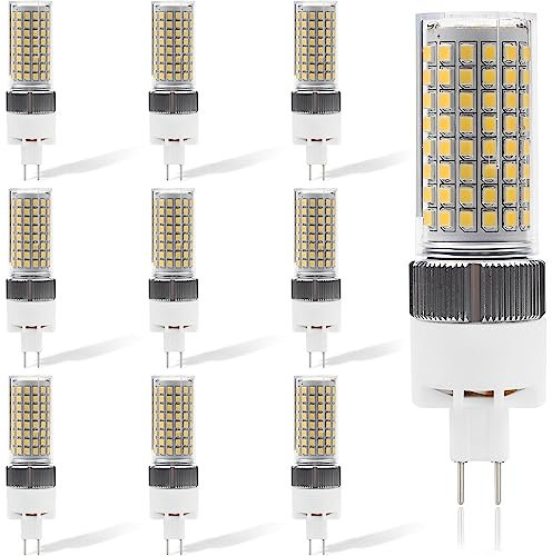 G8.5 LED-lampa 16 Watt 1600 Lumens G8.5 Ljuskälla G8.5 Bi-Pin Base LED Majslampa (160 Watt Halogen Ekvivalent) AC 100V-277V, Ej dimbar (Pack med 10) (Varmvit 3000k)