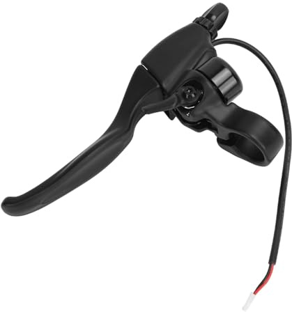 Left Bremshebel f¨¹r Roller aus Aluminiumlegierung mit Klingel, Bremshebel mit Ergonomischem Design Zum Radfahren