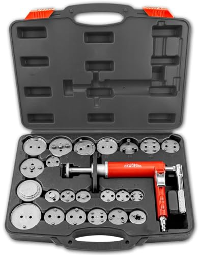 DKwoeshg Pneumatic Brake Caliper Compression Tool Kit, Air Operated Disc Brake Piston Wind Back Rewind Tool Set for Automotive Maintenance and Repair
