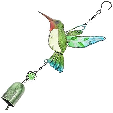 BESPORTBLE 3stücke Hängende Windspiele Mit Buntem Hummingbird-Design Kreative Garten Und Terrassendekoration Für Besondere Anlässe Und