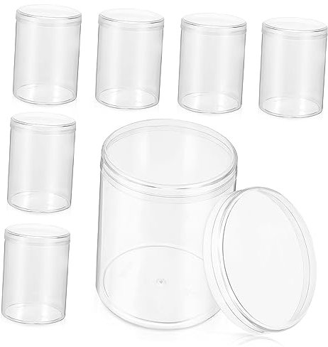 HONMEET 18stücke Kunststoffbox Durchsichtig Transparente Vitrinen Kleine Vitrine Aufbewahrungsbox Lagerung Container Transparente Präsentationsbox Probenbehälter Vitrine Für Statue Für Pup