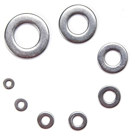 Accesorios de hardware 1010 piezas de arandela de junta sólida de sellado de acero inoxidable M2 M3 M4 M5 M6 M8 M10 M12 Juego de anillos de sello de tapón de cárter de aceite for reparación general Ar
