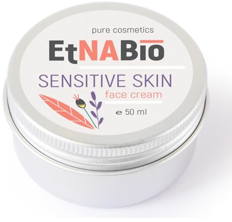 ELEK EtnaBIO Gesichtscreme 50ml - Avocadoöl - Empfindliche Haut | Gesichtspflege - für reife Haut - Feuchtigkeitscreme - Tagescreme - Nachtcreme - Vegan Naturkosmetik Jojobaöl Vitamin E