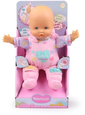 Nenuco, Poupon 25 cm Corps Souple, avec pansements, Fonctions sonores, pour Les Enfants dès 10 Mois, NFNB0