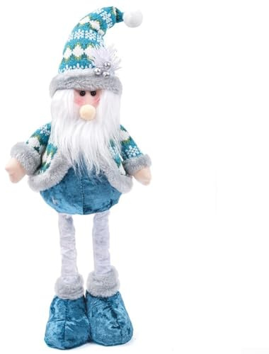 Divertenti ornamenti natalizi in tessuto con personaggi di Babbo Natale, pupazzo di neve e renne (persone anziane)
