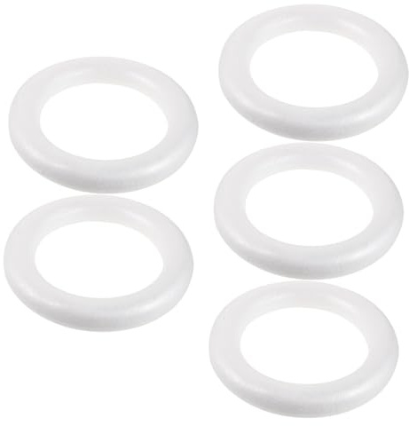Housoutil 5stücke Teiliges DIY Bastelring Weihnachtskränze Schaumstoffringe Zum Dekorieren Basteln Und Gestalten Von Festlichen Ornamenten Für Altersgruppen