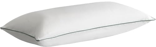 Velfont Almohada Antiácaros con Doble Funda 100% Algodón, Relleno de Fibra Hueca, Firmeza Media (50x70 cm)