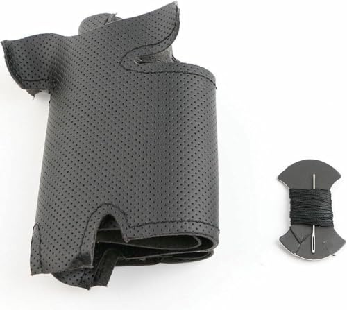 LOPBVXCY Cosida Cubierta de Volante de Cuero de Negro Bricolaje para Renault Megane 2 Kangoo 2008 Scenic 2 2003-2009 Accesorios de Interior de Coche