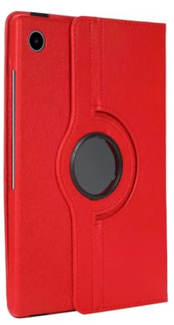360° Rotating Case for Samsung Galaxy Tab A11 8.7'' (2025) and Tab A9 8.7 (2023) –Rotate Stand Cover with Auto Sleep/Wake, Multiple Viewing Angles (Red)