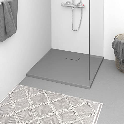 Nqyjm Piatto doccia SMC grigio 80 x 80 cm per bagno