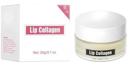 Collagen läppmask för voluminösa och släta läppar, intensiv fuktgivande, minskar rynkor och torrhet, långvarig hydrering, perfekt för nattlig användning