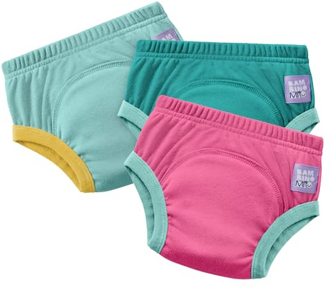 Bambino Mio 3er-Pack BEST Töpfchentraining-Hosen (18–24 Monate) PINK | EUROPÄISCHE MARKE | Wiederverwendbare Baumwollunterwäsche für Kleinkinder