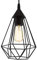 EGLO Suspension luminaire Tarbes, lustre au look vintage et rétro, lampe suspendue en acier et plastique noir, douille E27, Ø 17,5 cm
