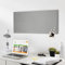 banjado® Magnettafel silber grau - 78x37cm / Magnetwand aus Metall/Magnetpinnwand als Memoboard/Pinnwand Magnettafel Küche, Büro, Kinderzimmer inkl. 4 Magnete & Montageset