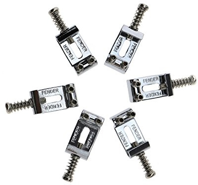 ENET 6 st krom tremolo bro sadlar delar för Fender elgitarr