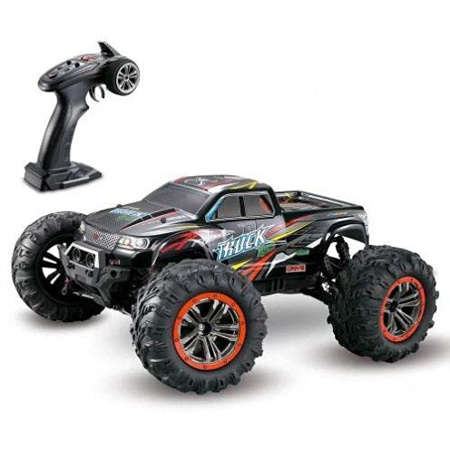 s-idee® 9125 + 2 Akkus RC Auto 1:10 4WD Buggy wasserdichter Monstertruck mit 2,4 GHz ca. 50 kmh schnell, Zwei Motoren, wendig, voll proportional 4WD ferngesteuertes Buggy Racing Auto