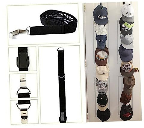 Cabilock 2stücke Huthalter Organizer Für Baseballkappen Mit Nylon Material Gestell Zum Aufhängen Tür Für Hüte Einfache Montage Ohne Werkzeug
