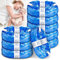 NCKIHRKK 9er Set Windeleimer Nachfüllpackung, Nachfüllbeutel, Baby Nachfüllfolie Windeleimer Kompatibel mit Windeleimer, Katzenstreu Eimer