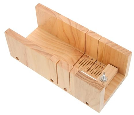 STOBOK Holz Seifenschneider Mit Doppelten Schlitzen Robuste Schneidewerkzeuge Für Handgemachte Seifen Kuchen Und Leicht Und Tragbar Langlebig Aus Holz Und Gefertigt