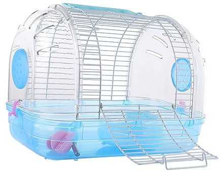 TOBBOMEY Transparentes Hamsterhaus Tragbare Hamster-nestbox Für Kleine Haustiere Für Außenbereich Sicheres Und Komfortables Schlafumfeld Leicht Und Kompakt Mit Praktischem Griff