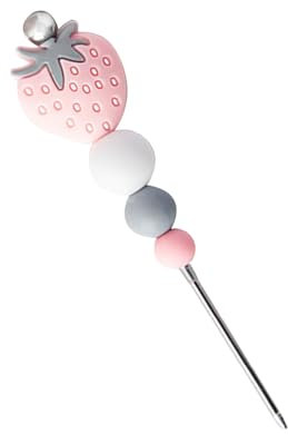 Pinza para decoración de galletas, de silicona, con cuentas de fresa, azúcar, herramienta de modelado de fondant