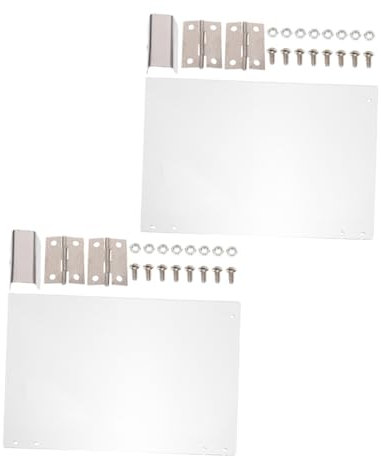 MUCKLILY Commercial Popcorn Machine Door Panel Set 2pcs 36.3x21.5cm Thickened Pvc Protective Baffle Replacement Parts for Popcorn Maker Accessories Suitable for Household and Professional Use