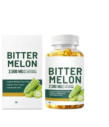 Bitter melonextrakt, stödjer ämnesomsättningen, vegan | 10 % bitter melon, sojafri, glutenfri, GMO-fri, 60 portioner