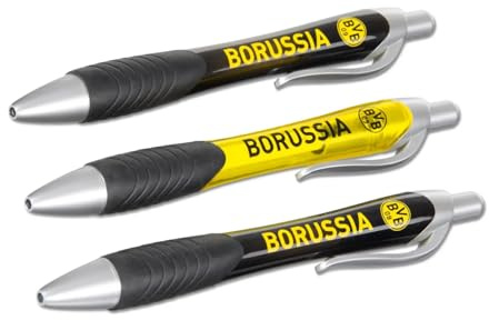 3er SET KUGELSCHREIBER BORUSSIA DORTMUND BVB