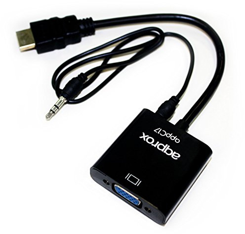 APPROX Adaptador/Cable HDMI A/M appC17 - VGA HDB15/H C/Audio Negro