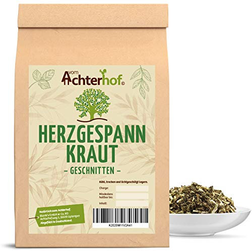 Herzgespannkraut 500g | Herzgespannkraut getrocknet und geschnitten | ideal zur Zubereitung von Tee, Kräuteressenz & Co. | naturrein | Kräutertee lose | vom Achterhof