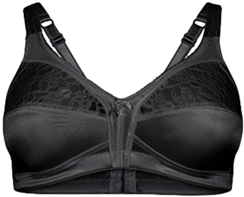 Lifeessentials11 Firm Control Bra Soft Cup Non Wired 34 36 38 40 42 44 46 48 B C D DD E (E, Black, 44)