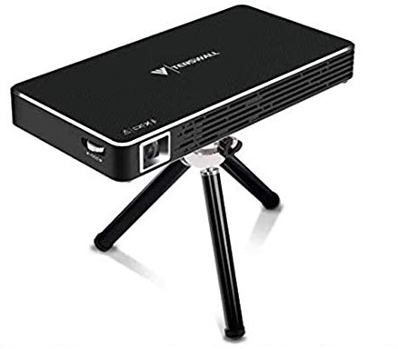 Mini Proyector, TOUMEI Portátil DLP Video Proyectors Android 7.1 Pico Projector 1080P Full HD Home Cinema, Entrada HDMI a Su Ordenador Portátil/PC/PS4, Conectividad Inalámbrica Bluetooth Wi-Fi