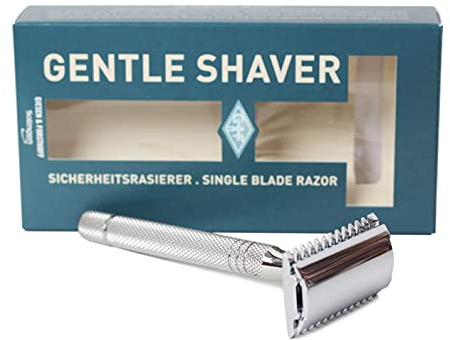 Giesen & Forsthoff - Timor Timor Rasierer, Edelstahl, offener Kamm, 100 mm, einzigartig, Standard