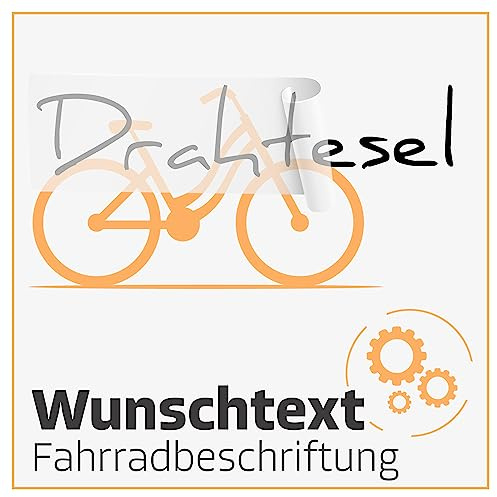 Klebe-X Fahrrad Aufkleber | Premium Aufkleber selbst gestalten | Hochwertiger Plot | Sticker personalisiert Made in Germany | Passgenaue personalisierte Sticker | Namensaufkleber Fahrrad