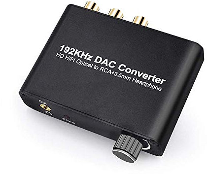 SOUTHSKY 192KHz DAC,HiFi Convertitore,Decodificatore 5.1CH a 2.0CH, Digitale a Analogico, Coassiale Ottico a L+R Cinch, Cuffie da 3,5 mm, Audio Stereo, supporto Dolby AC-3 / DTS per HDTV, PS4, DVD