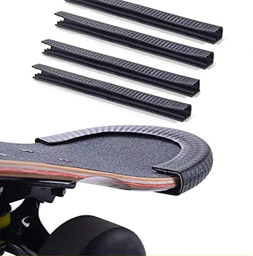Namvo 2Pair Protezioni per Il Naso e la Coda della tavola da Skateboard, Proteggi Bordi per Longboard Copertura in Gomma Resistente agli Urti