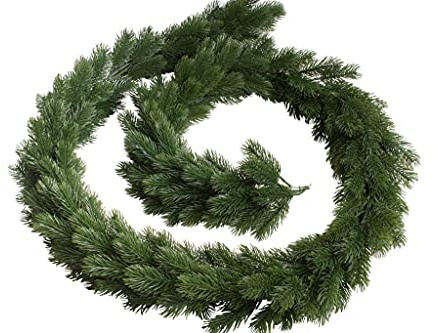 künstliche Tannengirlande/Weihnachtsgirlande Bavaria Kunststoff Spritzguss, rundgebunden