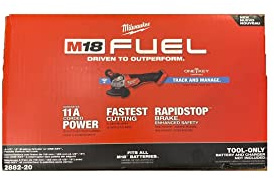 Milwaukee 2882-20 M18 FUEL 4-1/5.1 cm/12.7 cm Grinder w/ONE-KEY with Paddle (solo herramienta)