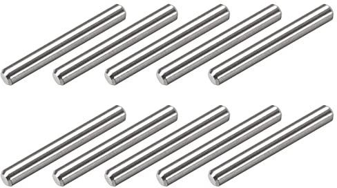 METALLIXITY 25Stk Dübelstifte 304 Edelstahl Regalstifte für Metall Gerät Möbel Einbau DIY 4x30mm