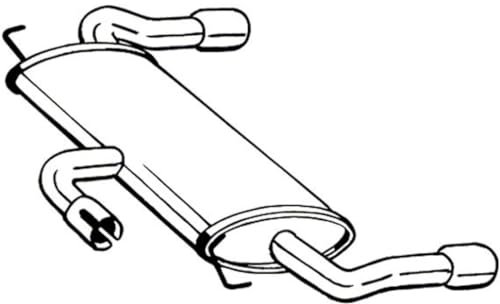 BOSAL 154-507 Endschalldämpfer Endtopf