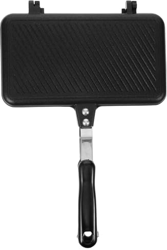 Kichvoe Sartén Antiadherente Doble Cara Para Sandwiches y Tortillas Utensilio De Cocina Compacto y Desmontable Para Asar y Cocinar Casa