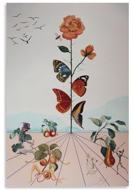 Salvador Dalí Maler-Kunstwerk, Poster, Wandkunst, Leinwand, Gemälde, Bild, Wohnzimmer, Dekoration, Zuhause, 60 x 90 cm