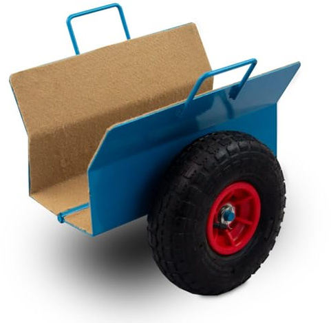 Bituxx Plattenklemmwagen Plattenkarren Transportwagen Plattenwagen Transporthilfe Trockenbau Rollwagen bis 275Kg mit Luftbereifung