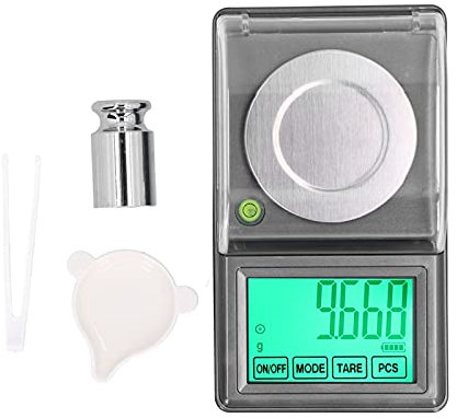 Tragbare Mini-Grammwaage, Digitale Milligrammwaage 100 G/0,001 G, Tragbare Schmuckwaage, Pulverwaage, LCD-Display, Mini-Digital-Taschenwaage, Elektronische Waage Mit Batterie Für Schmuck, Lebensmittel