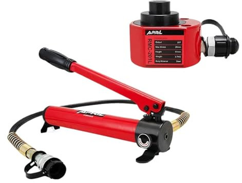 Cylindre Hydraulique Vérins De Levage Course De Travail 26mm Sortie 20T Avec Pompe À Main Hydraulique CP-180