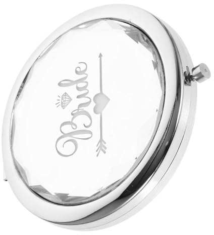 OSOLADY Tragbarer Kleiner Acryl Schminkspiegel für Handtasche Stabiles Design als Hochzeitstaschenspiegel für Brautjungfern und Freunde