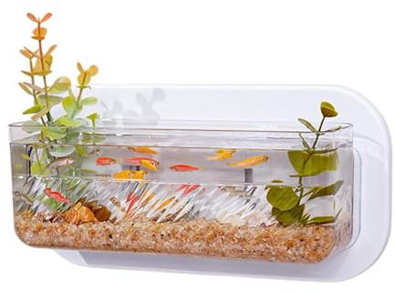 Duroecsain Wandfisch, Wand-Fischtopf, Pflanzenbehälter ohne Bohren, Fischschale für Wohnzimmer, Schlafzimmer, Küche, Wohnung, Schlafzimmer