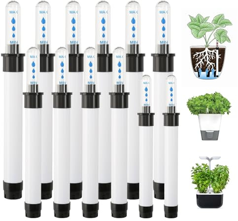 Vattennivåindikator växter 12 stycken vattenindikatorer växter vattennivåindikator vattennivåindikator inomhusväxter plast vattennivåindikator för odlingskruka blomlådor krukväxter (17/20/22,8 cm)