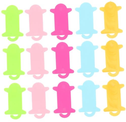 EPIGEIST 50pezzi Kit per Lavorare Maglia Rocchetti in Plastica Colorata Strumenti Artigianali per Lavori Maglia e Uncinetto Avvolgimento e Organizzazione del Filo per Progetti Fai da Te